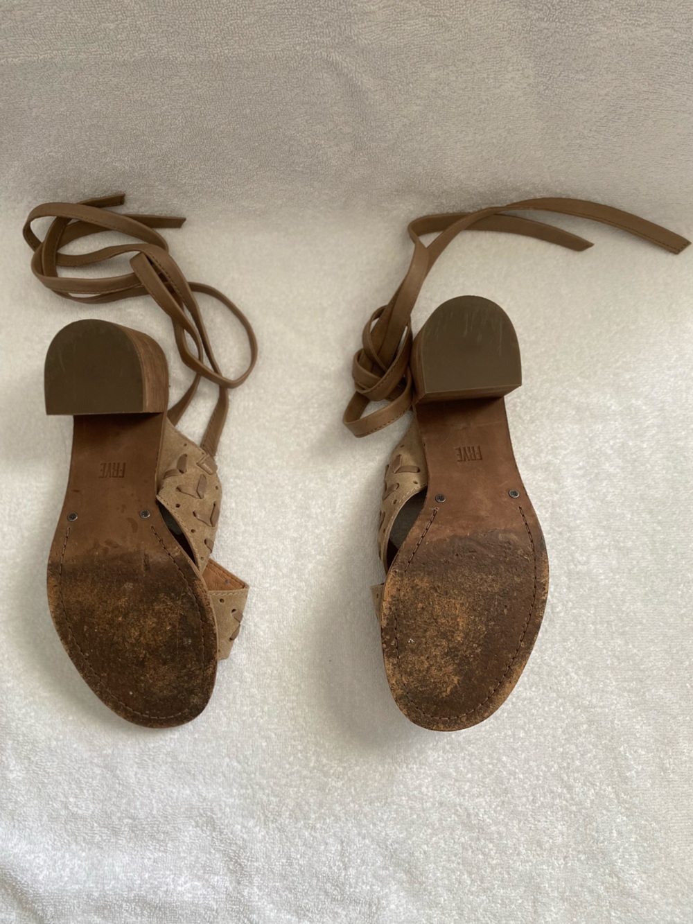 Frye Bianca Woven Perf Ankle Strap Sandals - Picture 3 of 4